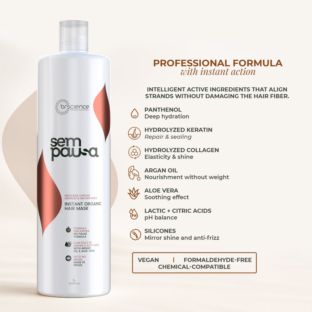 Sem Pausa – Instant Organic Hair Mask (Nanoplastia)